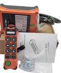 8 Channel Wireless Remote Control For Industrial Hoist And Overhead Bridge Crane, Transmitter With E Stop Button, Receiver Works With 24V 36V 110V 220V Systems, Easy Button Layout For Safer Lift And Precise Remote Operation