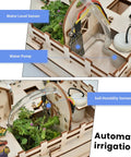 ESP32 Smart Farm Starter Kit For Arduino Fans With DIY Sensor Set And Auto Irrigation Light Soil Moisture And More Scratch Compatible Tutorials STEM Education Kit For Teens And Adults showing water level sensor and pump.