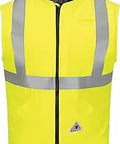 Hi Vis Insulated Safety Vest With Reflective Trim Arc Rated 45 Cal Per Cm2 NFPA 2112 Certified ANSI 107 Type R Class 2