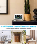 All In One Home Weather Station With Wireless Indoor Outdoor Thermometer And Remote Sensor 7.5 Inch HD Color Display