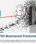 IP65 waterproof Retro Reflective Photoelectric Sensor for Automatic Swing and Sliding Gate Openers in water splash demonstration