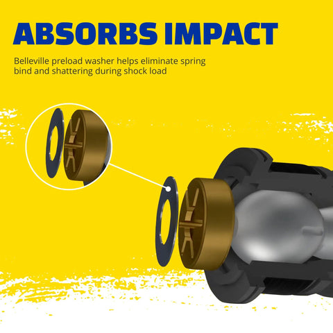 Front Lower Suspension Ball Joint For Mazda Miata 1990 To 1997 And 1999 To 2005 Replacement, Heavy Duty Pivot For Stable Handling, Precise Steering, Durable OE Style Fit And Easy Installation. exploded view with belleville preload washer