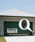 Gate Opener Infrared Sensor Kit for Outdoor Use with Photocell IR Beam Photo Eye Sensor installed on garage door, 940nm wavelength
