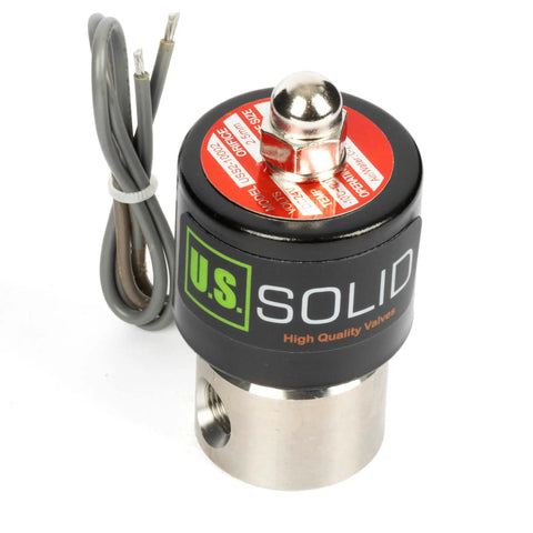 Heavy Duty Stainless Steel Solenoid Valve One Eighth Inch Port 24V DC Normally Closed Built To Last Corrosion Resistant And Weld Friendly
