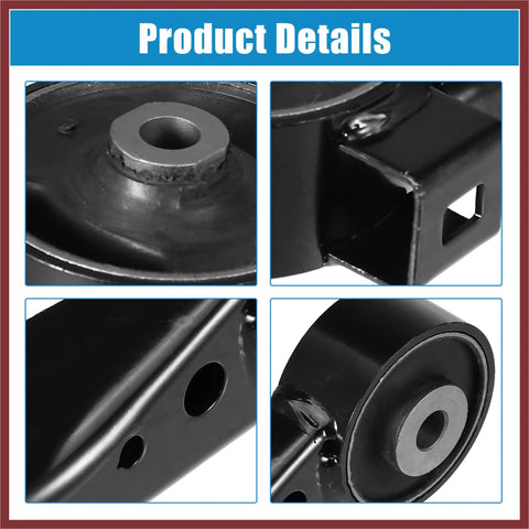 Kill That Clunk Now And Tighten Your Daily Rig With This Engine Motor Mount And Torque Strut Bracket Replacement For Lexus Es300 Es330 And Toyota Camry To Eradicate Rattling And Keep Highway Cruises Absolutely Smooth close-up view of the metal rubber engine motor mount with detailed structure.