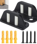 Two Plastic Wheels Barn Door Floor Guide With Bearing Design And Adjustable Rollers Bottom Mounted For Smooth Quiet Sliding