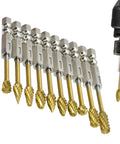 Top Shelf Tungsten Carbide Rotary Burrs With Kickin Cutting Speed And Quarter Inch Hex Shank for precision grinding and carving.
