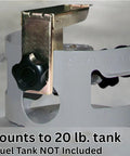 Tank Top Propane Heater For Outdoor Job Sites, 9,000 13,000 15,000 BTU Portable Space Heater mounting on 20 lb tank