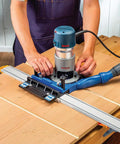 Heavy Duty Dado Jig Guide For Router Tables delivers dead on precision shaping, used for groove cutting in wood.