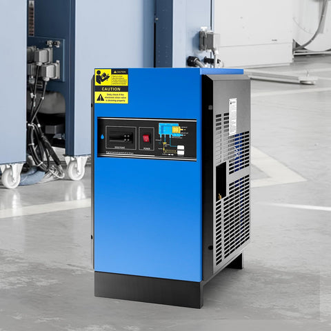 Heavy Duty Refrigerated Air Dryer 125 CFM For 20HP 25HP And 30HP Compressors 110 120V Low Dew Point with Color Screen