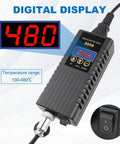 Digital Hot Air Rework Station Kit For SMD Rework And Desoldering with control panel and temperature display