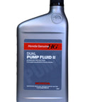 Honda Dual Pump Fluid II 1 Quart for RealTime AWD System bottle, silver container with red and black label.
