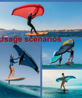 Inflatable Wing Surf Kite For Wing Foiling And Windsurfing, Handheld Wind Wing Foil For Beginners, durable TPU coated canopy usage scenes.