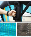Close-up of Inflatable Wind Wing Foil Board With Hydrofoil Kit For Outdoor Water Sports, 54 Square Feet Sail, Transparent Window