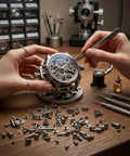 Fast Fixes With These Precision Micro Watch Band Screws That Replace Missing Links And Keep Your Strap Ticking Slick With Zero Stress And A Sharp Silver Finish For Everyday Carry Gear, hands repairing a watch with tools.