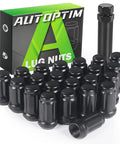 1/2-20 Lug Nuts Kit, 23-Piece Replacement For Jeep Wrangler JK Liberty Grand Cherokee Aftermarket Wheels in black with box