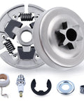 7 Piece Chainsaw Sprocket Clutch Drum Kit With Three Eighths Inch Pitch Replacement Parts For 017 018 021 023 MS170 MS180 MS210 MS230 MS250 Chainsaw