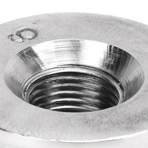 Close-up of Boat Steering Wheel Center Nut Five Eighth Inch 18 Thread 316 Stainless Steel Mirror Polish Finish for marine use