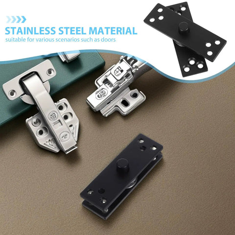 Heavy Duty Stainless Steel Hidden Door Hinges With 360 Degree Pivot, Black Pivot Hinge for commercial and residential doors