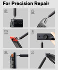 Ultra Portable Electric Precision Screwdriver Set With 49 S2 Steel Bits, Magnetic Storage repairing various gadgets