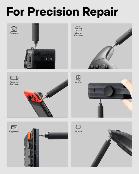 Ultra Portable Electric Precision Screwdriver Set With 49 S2 Steel Bits, Magnetic Storage repairing various gadgets
