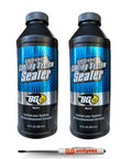 Quick Fix Radiator Coolant Leak Sealer 12 Oz Instant Micro Fiber Formula bottles with pocket screwdriver on white background.