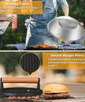 Ultimate 29 Piece Griddle Accessories Kit For Blackstone And Camp Chef with basting cover and burger press