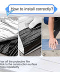 How to install Heavy Duty Self Sealing Asphalt Tape With Aluminum Foil Backing Waterproof Bitumen Roll step by step.