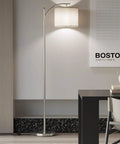 Arc Floor Lamp With Remote Control And Stepless Dimming, 9W Bulb, Adjustable Color Temperature, in a modern interior