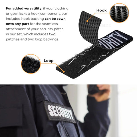 Two Pack Tactical Morale Patch Duo With Rugged Hook And Loop Back For Armed Officers included hook and loop backing for secure attachment.