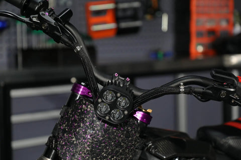 4 To 5 Inch E Bike Cable Management Sleeve Universal Fit For Off Road Electric Motos And Dirt Bikes on bike handlebars