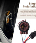 SLIMI 2-pack 3157 brake light resistor decoders; two orange heat-sink resistors with a round multi-pin plug.