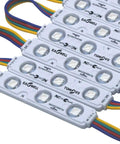 Ultra Bright Dope 200 Pack 12V RGB LED Modules 5050 SMD Color Changing Lights 100ft Waterproof IP65 Multicolor Illumination