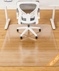 Clear Chair Mat For Hardwood Floors 46 By 60 Inches Desk Floor Protector under office chair on wooden floor
