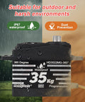 360 Degree Continuous Rotation Servo With Beefy 35Kg Torque Coreless Motor And Metal Gears High Voltage Programmable