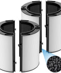 2 Pack 360 Degree Glass HEPA and Activated Carbon Filter Replacement for HP1 HP2 TP09 TP07 TP06 TP04 TP10 TP7A HP04 HP06 HP07 HP09