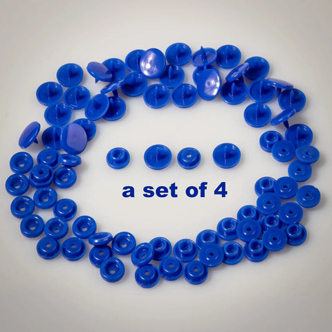 Complete 504 Piece Plastic Snap Kit With Pliers For Sewing And DIY Crafts, T5 12mm Snaps, set of blue snaps shown