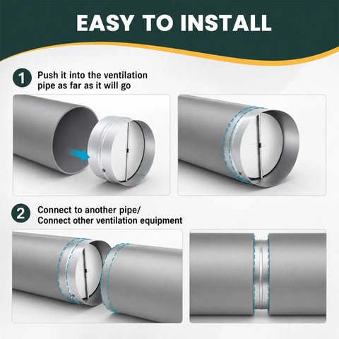 Snag This Heavy Duty 4 Inch Backdraft Damper With Spring Loaded Inserts To Slam Shut Against Crunky Drafts And Stinky Odors Backflow In Your Metal Duct Work Perfect For Range Hoods Dryer Vents And Bathroom Exhaust Fans To Keep Your Rig Airtight And Fresh