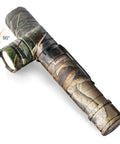 Rechargeable 1800 Lumen Twist Flashlight With 3 Color Modes White Green Red, Adjustable 90 Degree Beam, Camo Body