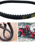 Beefed Up Three Quarter Inch Bore Go Kart CVT Torque Converter Kit With Seven Twenty Five Belt for Mini Bikes close-up of belt and kart