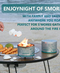 Portable Tabletop Campfire Pit For Camping And Backyard Hangouts Date Night Smores Fire Pit Reusable Burn Time 3-5 hours on beach.