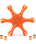 Flexible Black Powder Revolver Capper Set 6 Pack For Number 10 Percussion Caps with star-shaped priming in high visibility orange