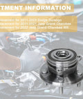 Pair Of Front Wheel Bearing And Hub Assemblies 513324 For Durango And Grand Cherokee 2011 To 2024 2011 To 2022 WK in engine bay.