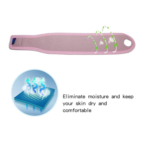 Moisture-eliminating feature of 2 Pack Adjustable Wrist Brace For Sports Pain Relief And Injury Recovery, with breathable comfort.