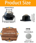 Dimensions and details of Four Pack Self Adhesive Caster Wheels 360 Swivel Mini Ball Bearing Rollers 300 Lbs Capacity For Furniture And Bins.