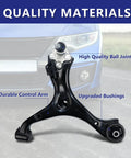 Front Lower Control Arm With Ball Joint And Sway Bar Links Suspension Kit Replacement For 2013 2015 Honda Civic 12 Piece DIY Upgrade