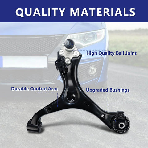Front Lower Control Arm With Ball Joint And Sway Bar Links Suspension Kit Replacement For 2013 2015 Honda Civic 12 Piece DIY Upgrade