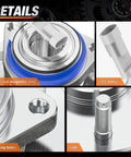 Detailed view of Single Front Wheel Hub and Bearing Assembly w/ ABS, Speed Sensor Included, GM 5-Lug OEM 513121 components.
