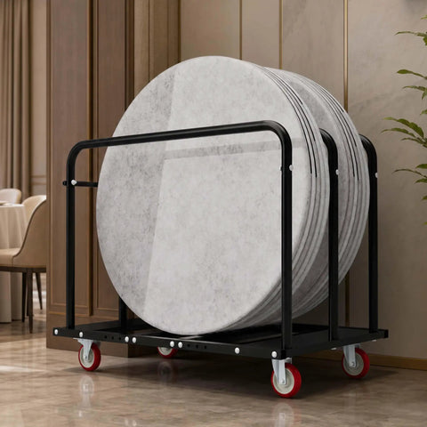 2 In 1 Furniture Dolly 1000 Lbs Adjustable Moving Cart With Multi Slot And Flatbed Modes storing large round tables