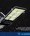 JUDYSSY Spot Lightingsolar Street Lights Outdoor, Daylight Solar Led Light, showing waterproof LED solar light with aluminum housing.